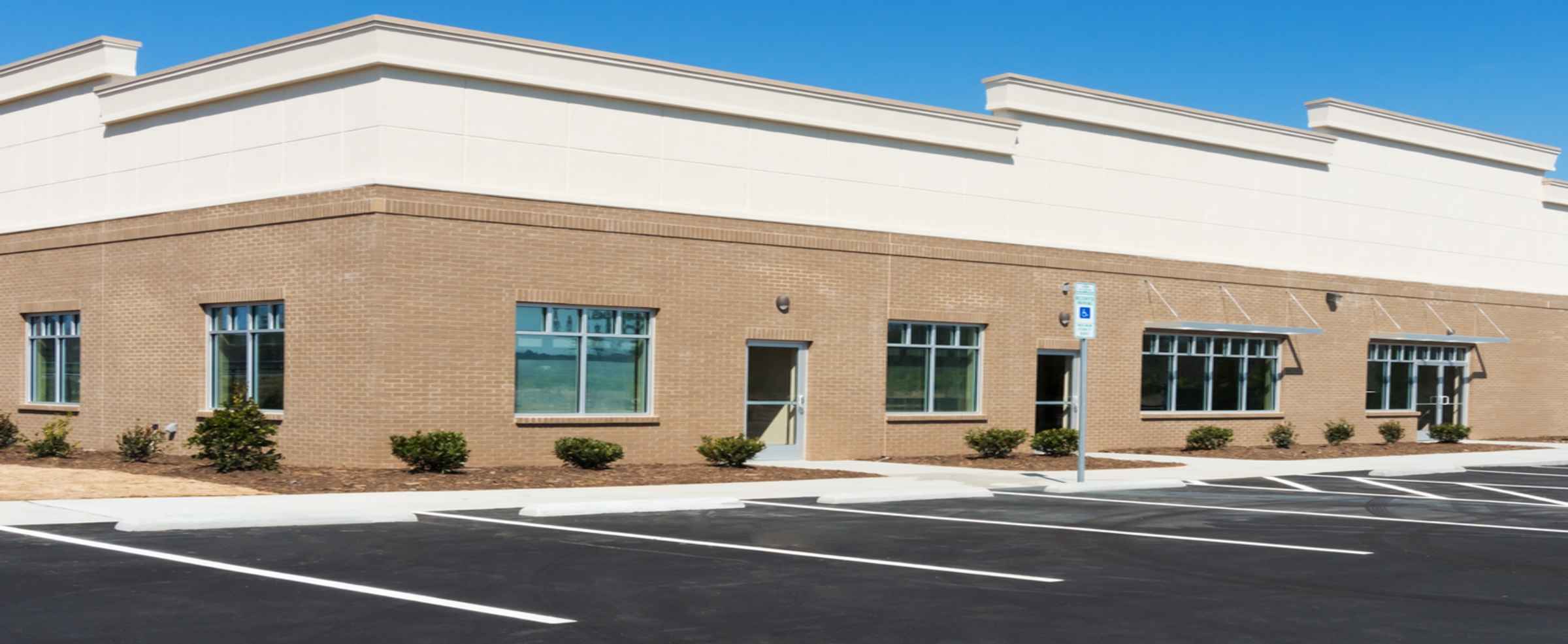 commercial building with EIFS